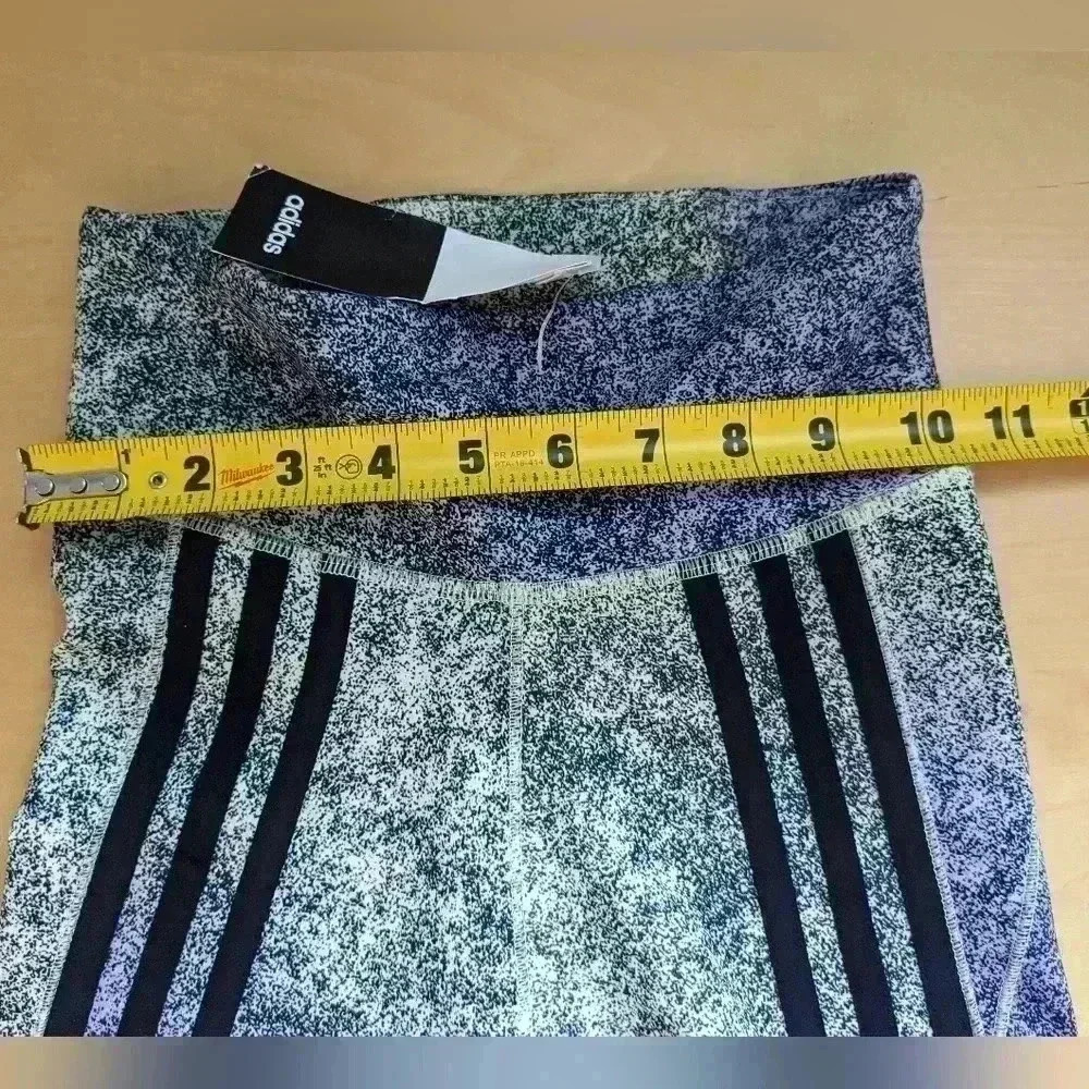 NWT ADIDAS Legging black, green and purple color size 2XS Activewear High Rise - Picture 9 of 12
